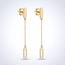 Gouden minimalistische oorhangers