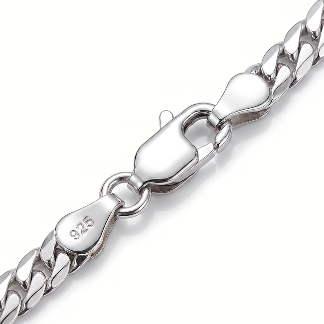 925 zilveren Cuban Link armband hoogglans 20 cm