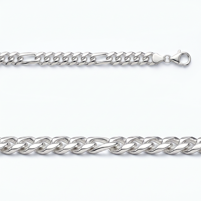 925 zilveren Cuban Link armband hoogglans 22 cm