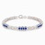 925 zilveren byzantijnse armband blauw