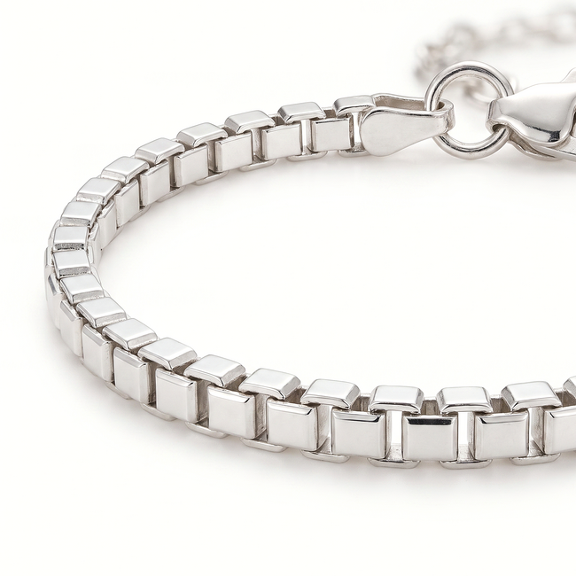 925 Zilveren Venetian Schakelarmband 20.5 cm