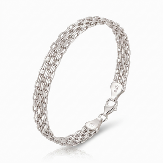 Zilveren Meerlaagse Armband