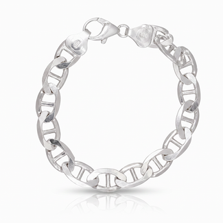 Brede Zilveren Mariner Armband
