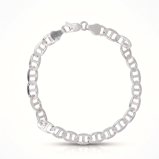 Zilveren Mariner Schakelarmband