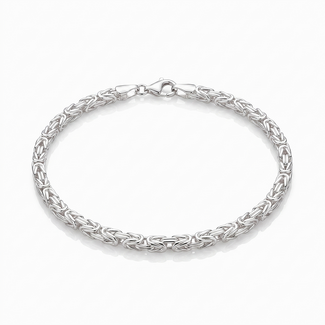 Fijne Zilveren Byzantijnse Armband
