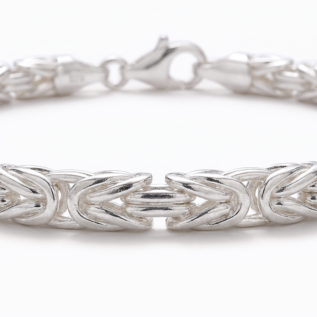 Zilveren Byzantijnse Schakelarmband ca. 2.2 mm