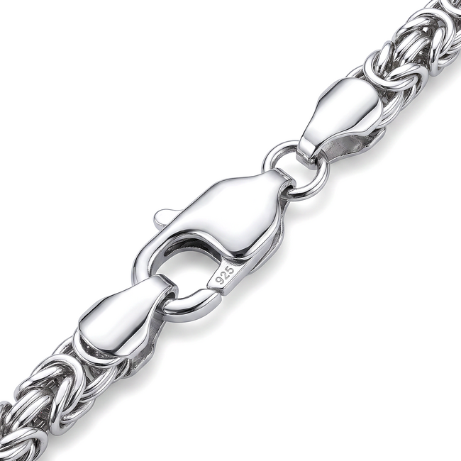 Zilveren Byzantijnse Schakelarmband ca. 2.2 mm