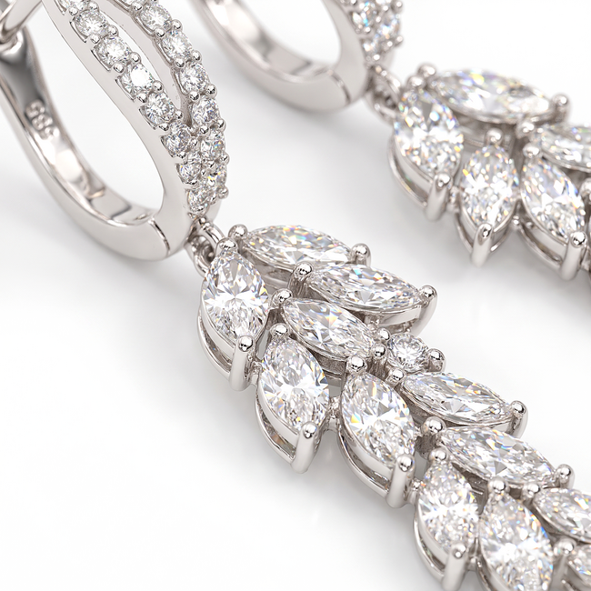 Diamanten oorbellen 1,22 caraat F/G SI