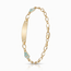 14k gouden Labubu armband met naamplaatje