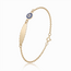 14 karaat gouden armband met blauw oogje