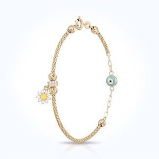 Kinderarmband Bloem Nazar