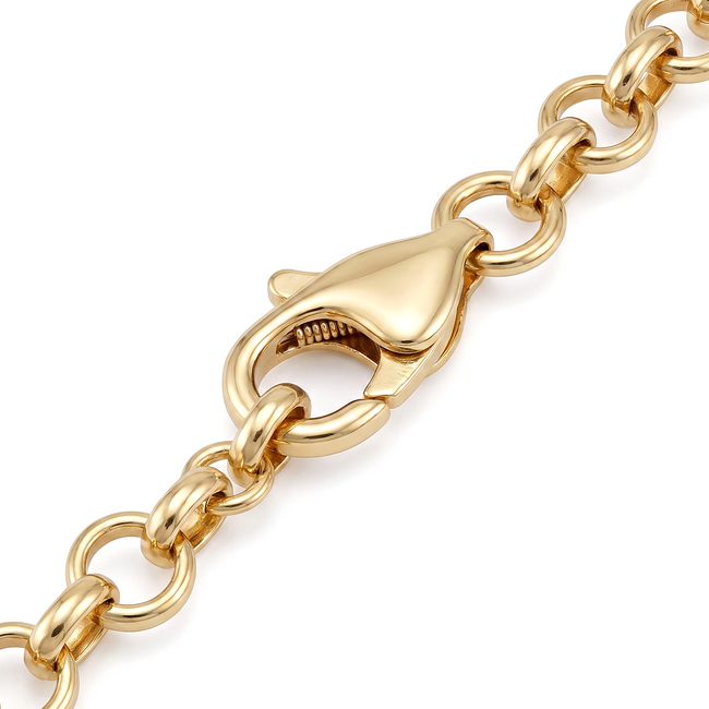 Gouden Armband met Gekleurde Bloem Bedels