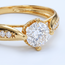 Gouden ring 14 karaat met ronde zirkonia