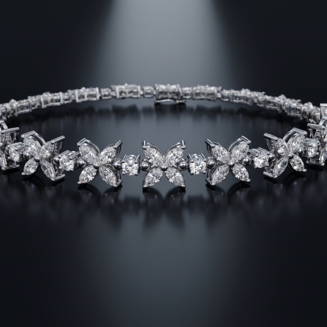 Diamanten armband  met 3.27 ct natuurlijke diamanten