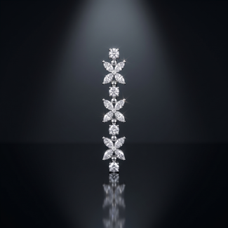 Diamanten oorbellen witgoud 1.34 ct