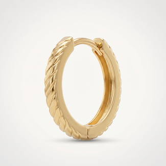 Kleine gouden creolen 12,5 mm
