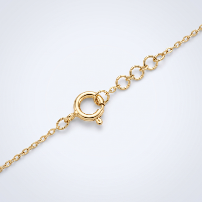 Gouden Collier Infinity Station 42-45cm