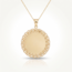 Gouden Collier Graveerbare Hanger Schakelrand