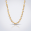 Bicolor schakelketting getwist 45 cm