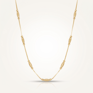 Bolletjesketting goud