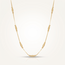 Bolletjesketting goud 43.5-46 cm