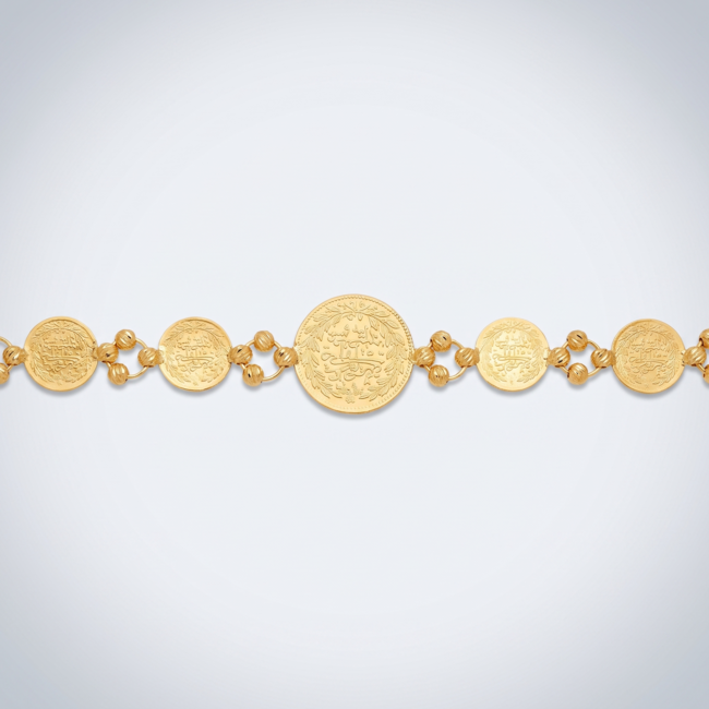 Reşat Armband Ceyrek Munten 22K 19,5-20,5cm