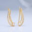 Ear Climber Zirkonia 22K 2,5 cm