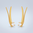 Minimalistische Ear Climber 22K 22mm