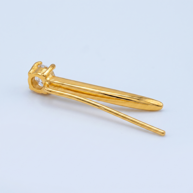 Minimalistische Ear Climber 22K 22mm