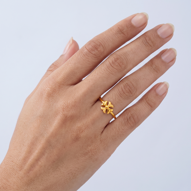 Klaver Ring Goud 22K