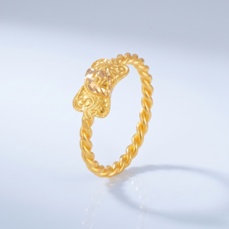 Zegelring Dames Gedraaide Band