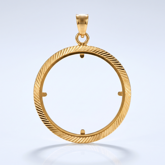 Ovale Gouden Hanger Voor Yarim Altin