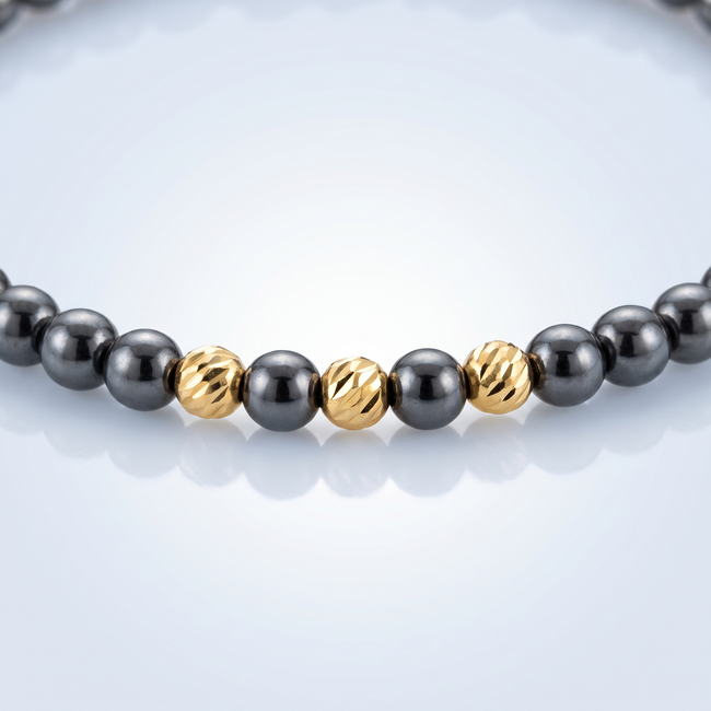 Gouden Dorika Armband Ronde Balletjes