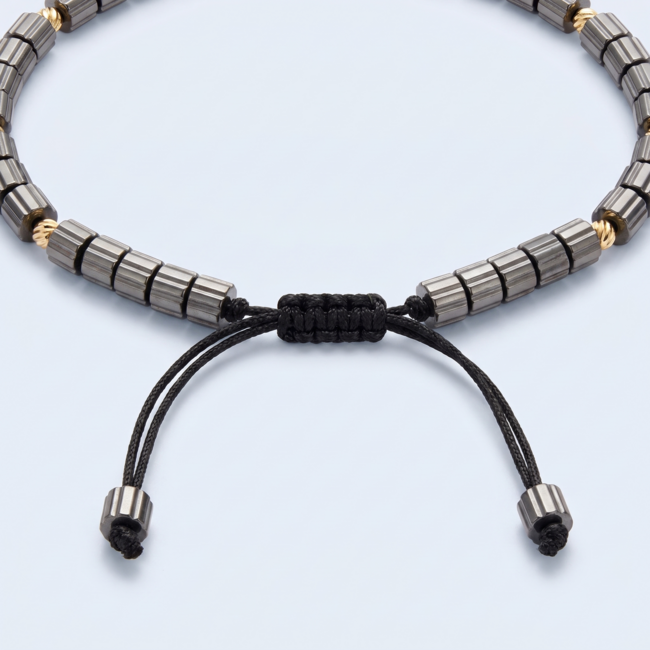 14 Karaat Gouden Armband 10 Dorika Balletjes Touw