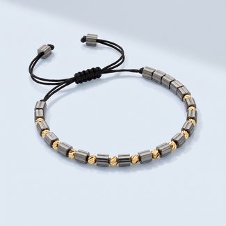 Gouden Dorika Armband met 10 Balletjes