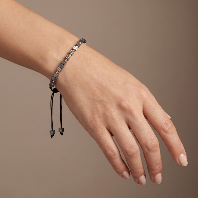 14 Karaat Gouden Armband 10 Dorika Balletjes Touw