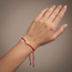 14 Karaat Gouden Vlinder Armband Rood Koord