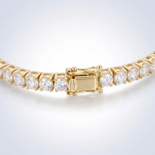 14 Karaat Gouden Tennisarmband Swarovski 3mm