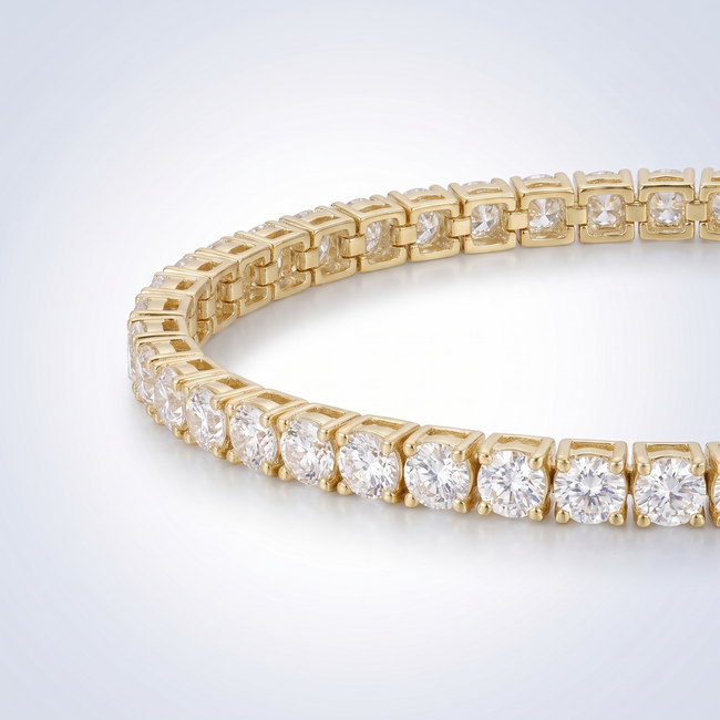 14 Karaat Gouden Tennisarmband Swarovski 3mm