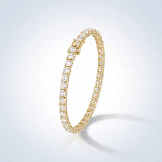Gouden Tennisarmband met Swarovski