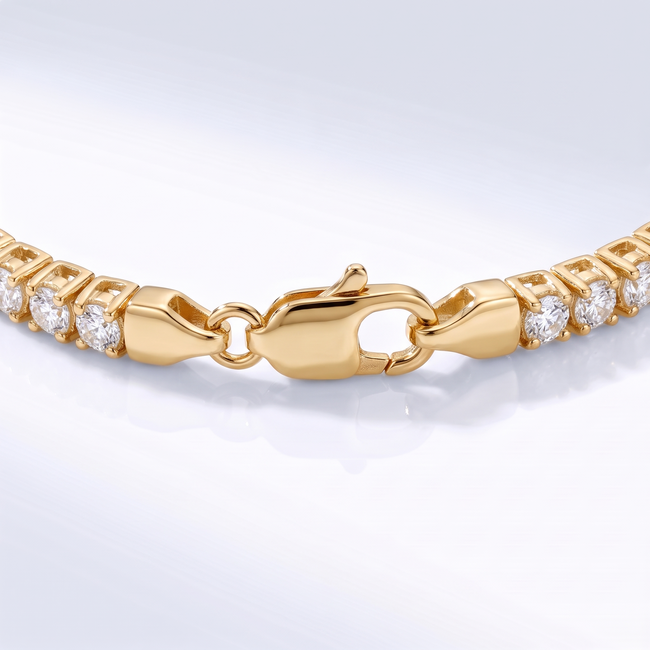 14 Karaat Gouden Tennisarmband met Zirkonia