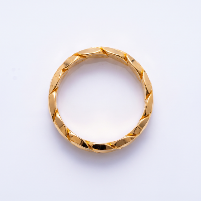 22 Karaat Gouden Burma Ring Gevlochten