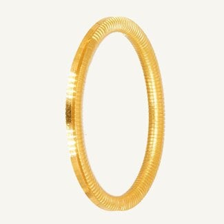 Gouden Ajda Ring Geribbeld