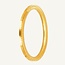 22 Karaat Gouden Ajda Ring Geribbeld Smal