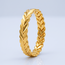 22 Karaat Gouden Başak Ring Gevlochten