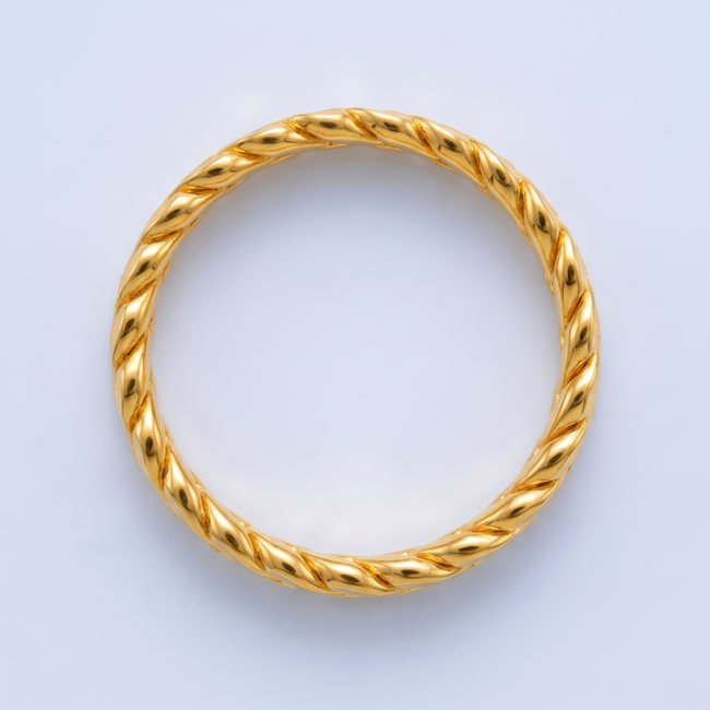 22 Karaat Gouden Başak Ring Gevlochten