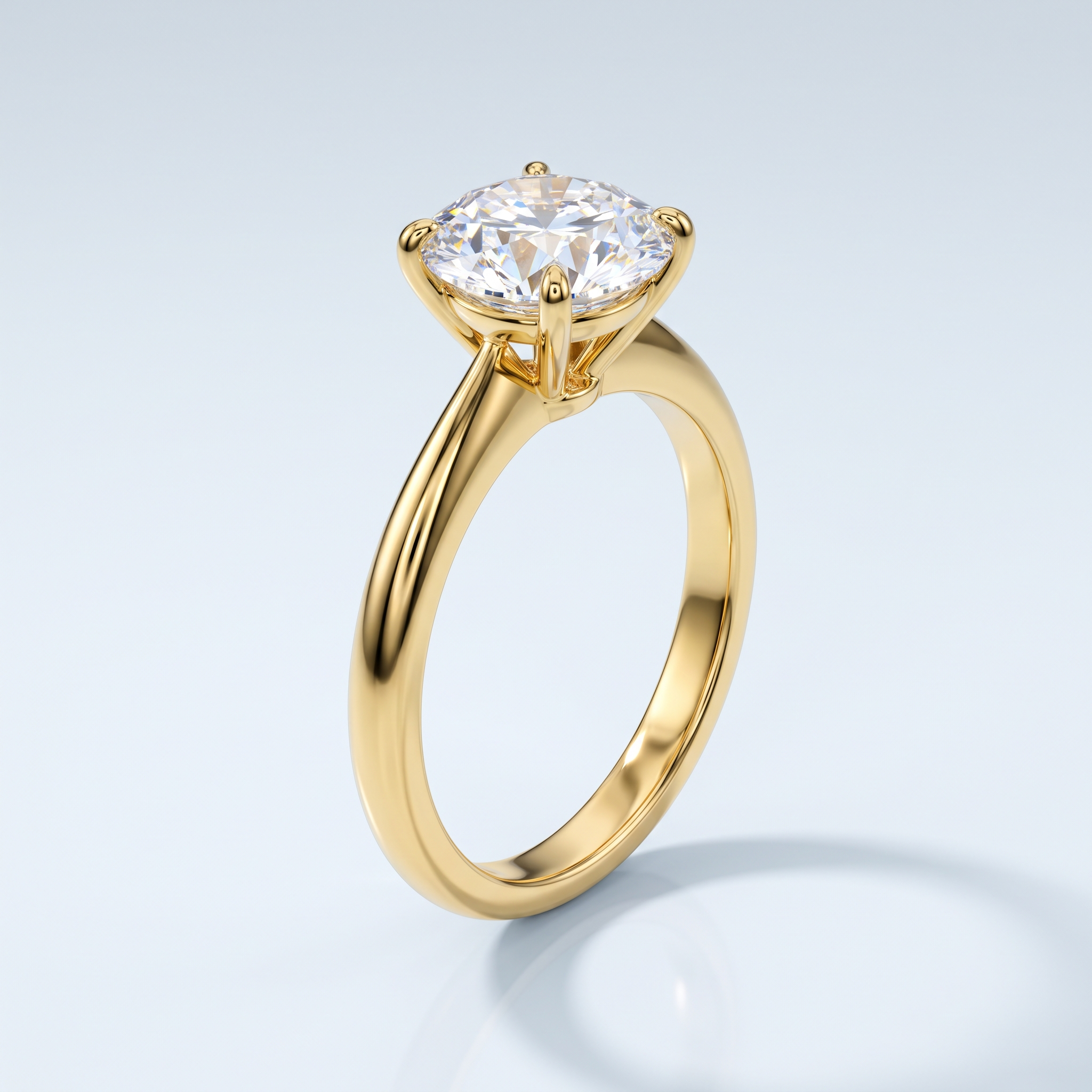 Gouden ring met diamant
