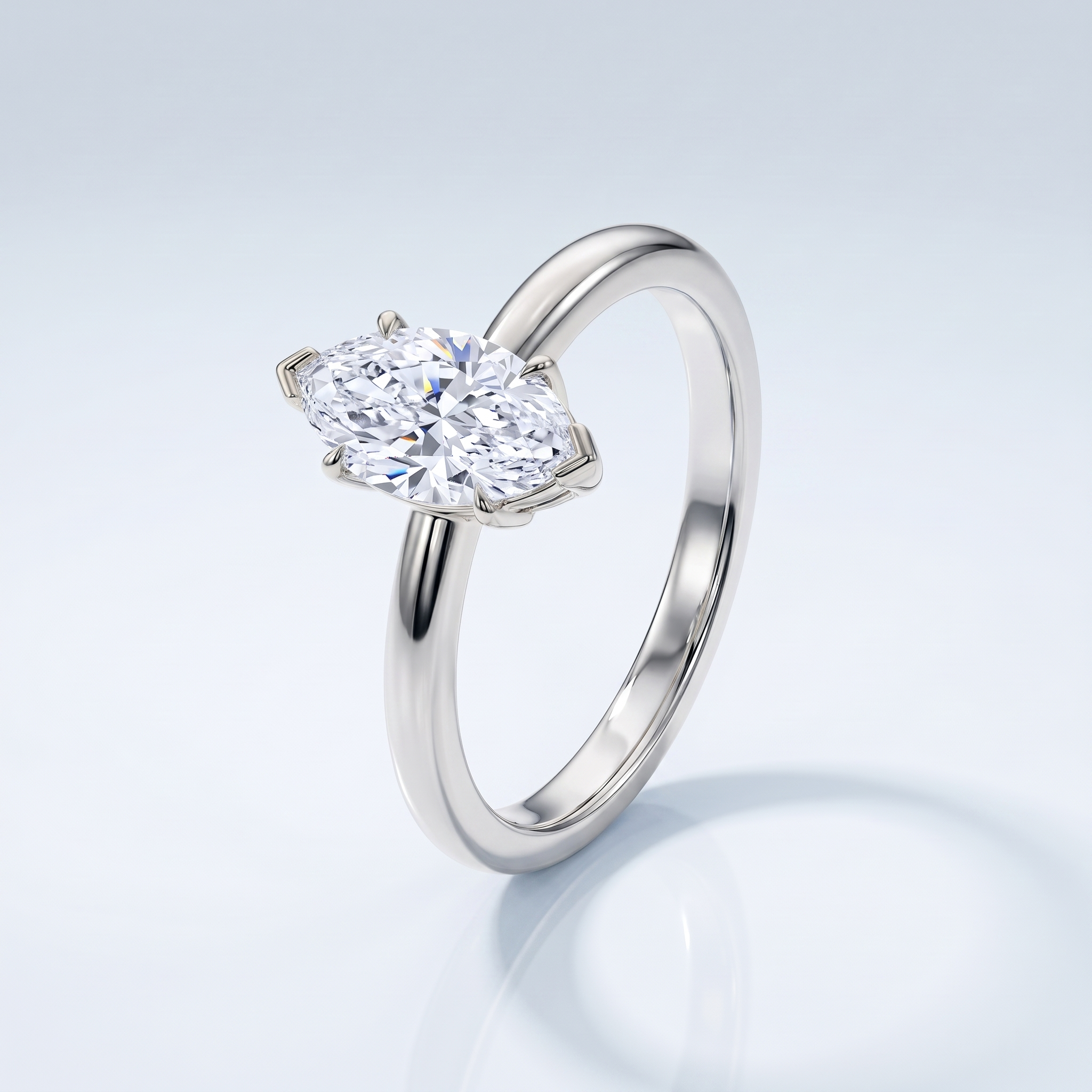 Marquise ring met diamant
