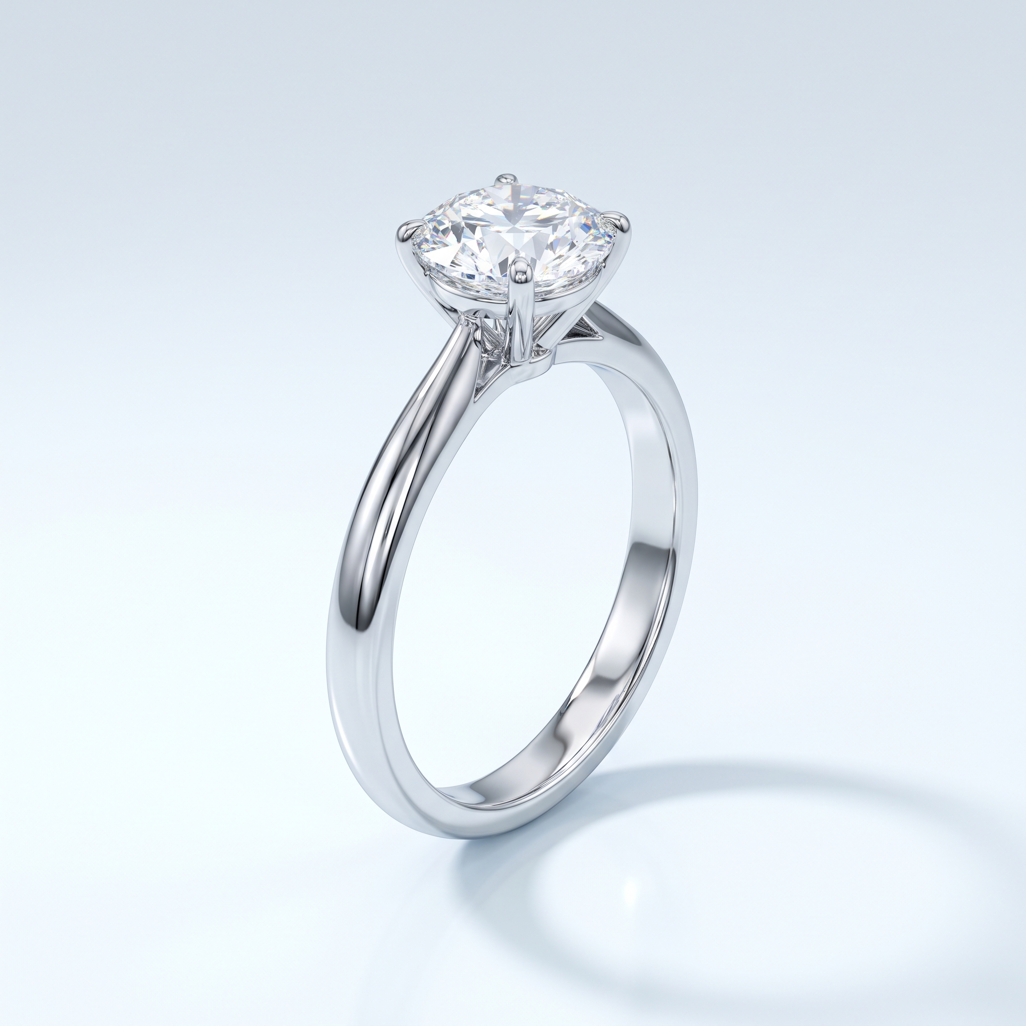 Solitair ring met diamant