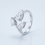 14 Karaat Witgouden Toi et Moi Ring met Lab Diamanten 1,50 ct en 1,03 ct